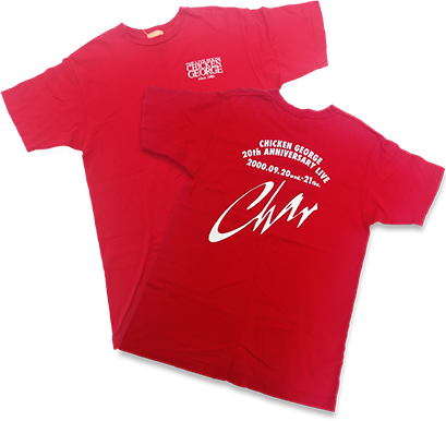 チキンジョージ20周年記念CharさんコラボTシャツ