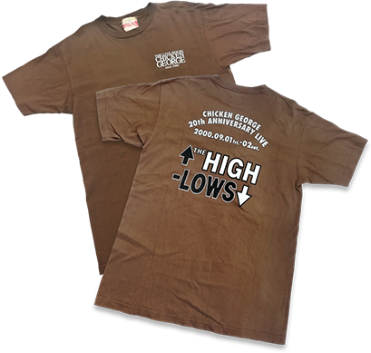 チキンジョージ20周年記念THE HIGH-LOWSさんコラボTシャツ